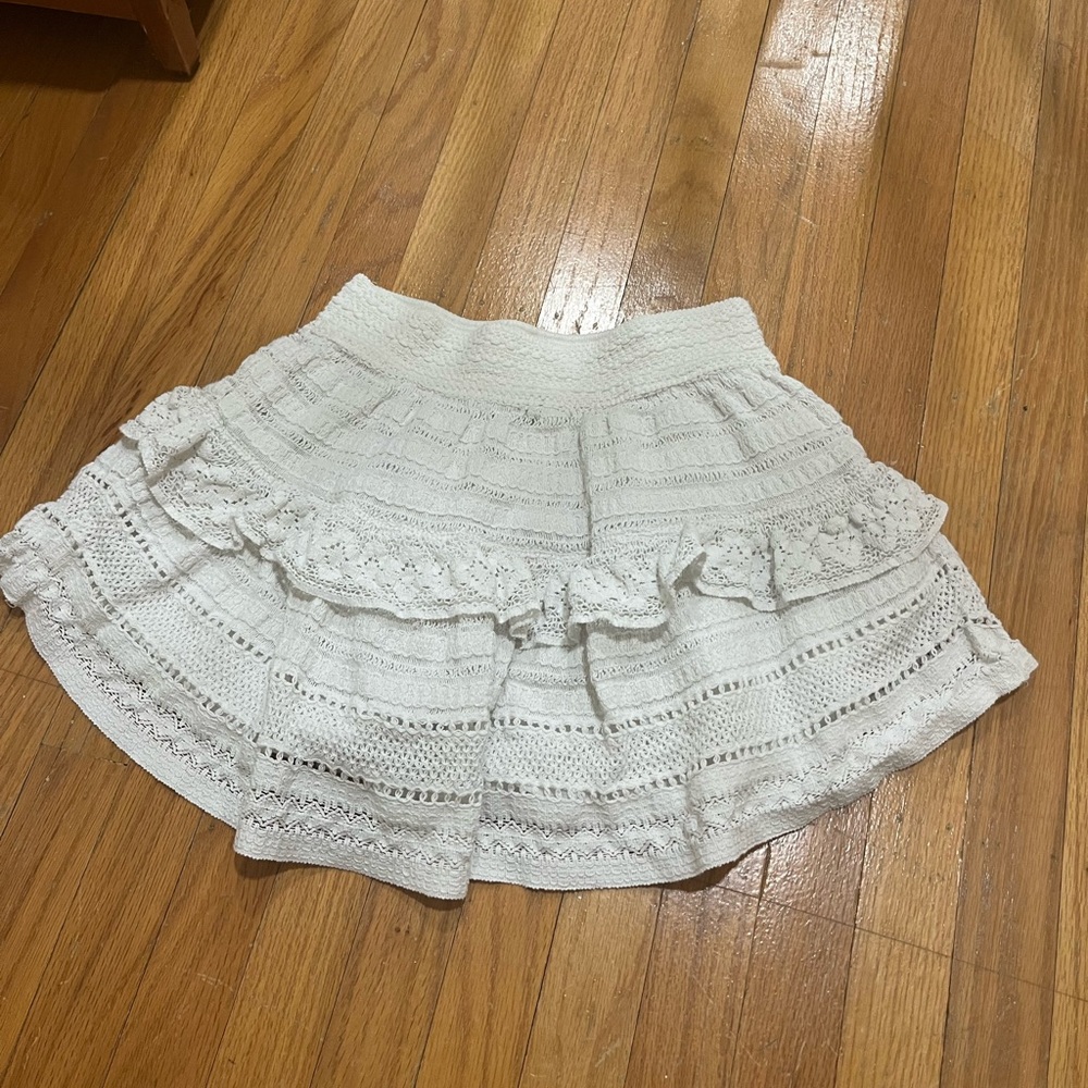 Aerie white mini skirt